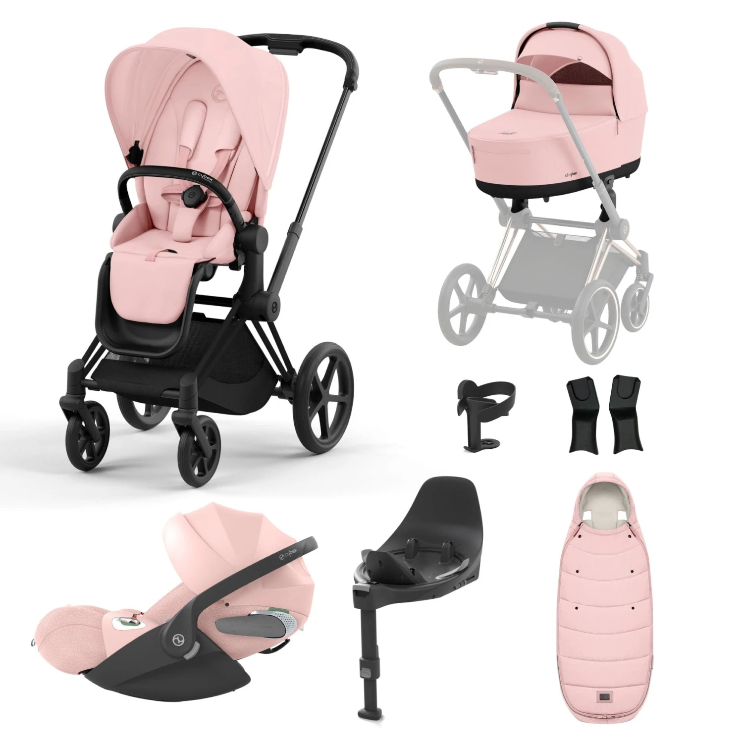 Cybex Priam Cloud T I-Size Bundles - Peach Pink (2023) 5 Cybex Priam Cloud T I-Size Bundles - Peach Pink (2023) - Image 3