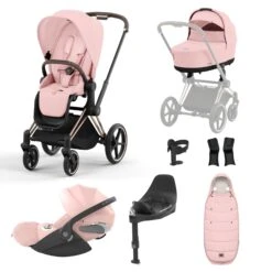 Cybex Priam Cloud T I-Size Bundles - Peach Pink (2023) 9 Cybex Priam Cloud T I-Size Bundles - Peach Pink (2023) -Baby Products Store cybex travel systems rose gold cybex priam cloud t i size bundles peach pink 2023 32441200017544