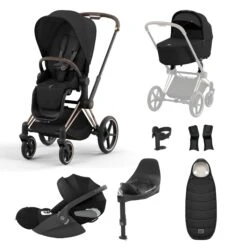 Cybex Priam Cloud T I-Size Bundles - Sepia Black (2023) 9 Cybex Priam Cloud T I-Size Bundles - Sepia Black (2023) -Baby Products Store cybex travel systems rose gold cybex priam cloud t i size bundles sepia black 2023 32441238585480