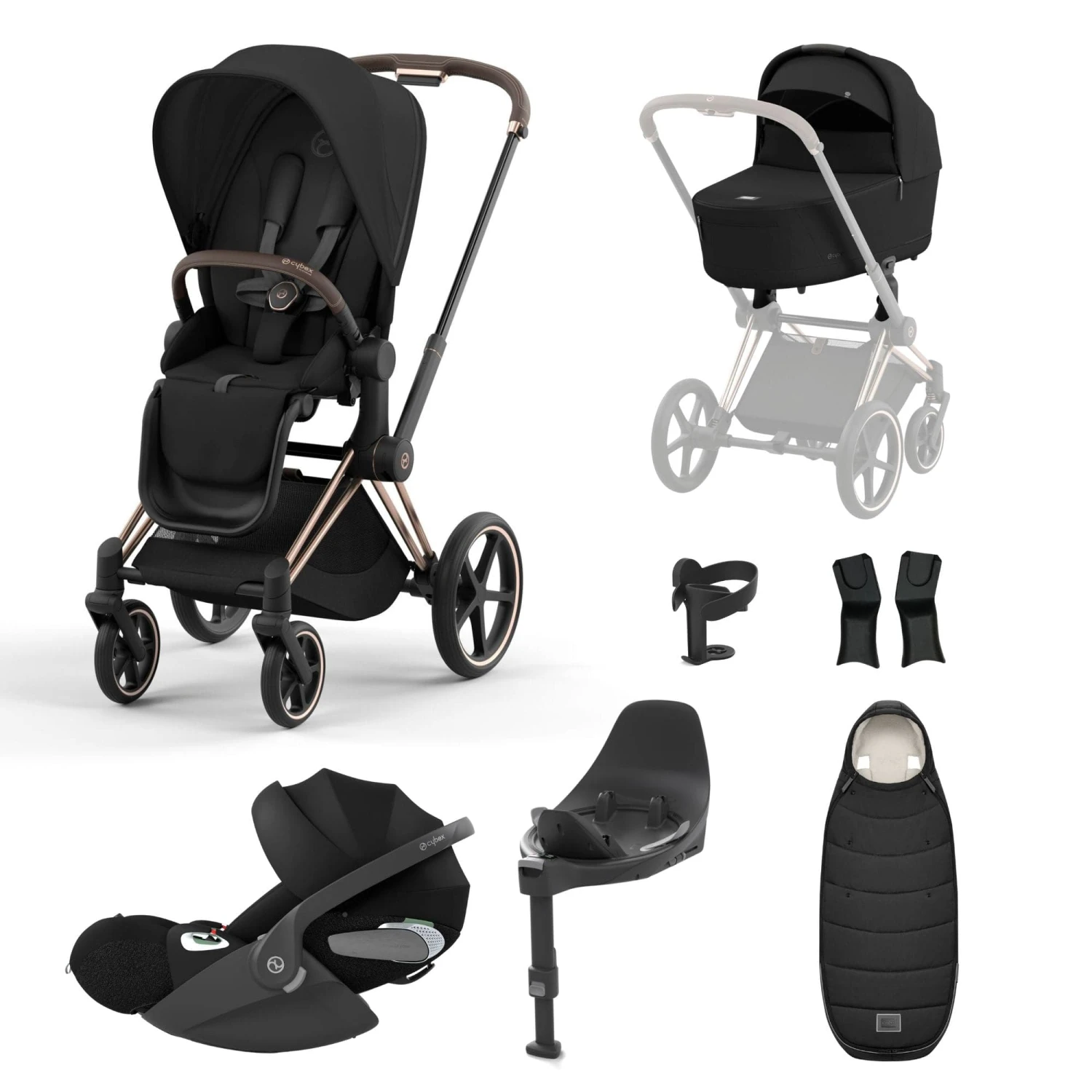 Cybex Priam Cloud T I-Size Bundles - Sepia Black (2023) 6 Cybex Priam Cloud T I-Size Bundles - Sepia Black (2023) - Image 4
