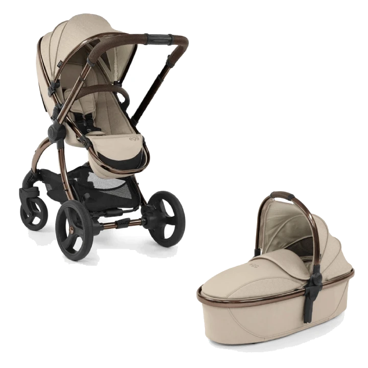 Egg 2 Stroller , Carrycot & Liner (Cream) - Feather Geo 3 Egg 2 Stroller , Carrycot & Liner (Cream) - Feather Geo