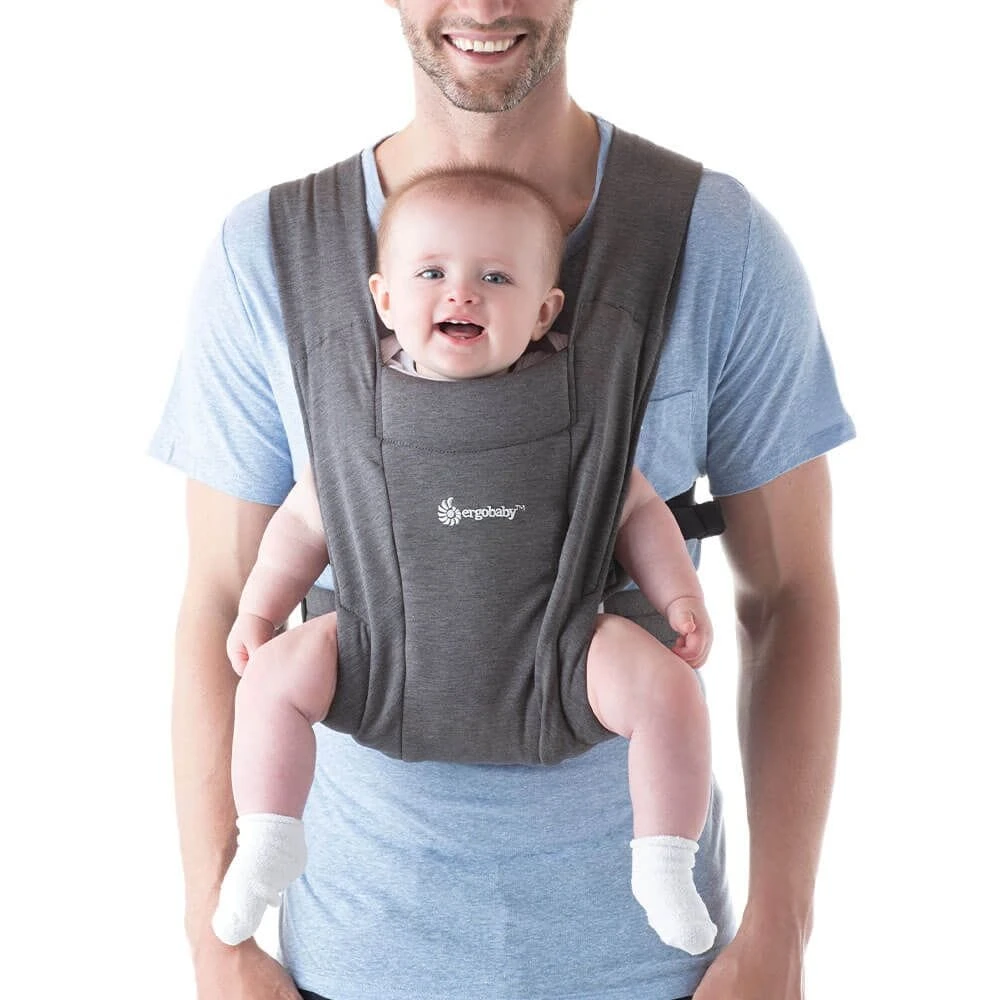 Ergobaby Embrace Newborn Carrier - Soft Knit - Heather Grey 5 Ergobaby Embrace Newborn Carrier - Soft Knit - Heather Grey - Image 3