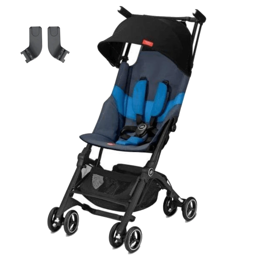 GB Pockit Plus All-Terrain Stroller With Raincover And Adapter - Night Blue 3 GB Pockit Plus All-Terrain Stroller With Raincover And Adapter - Night Blue