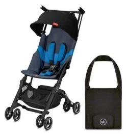 GB Pockit Plus All-Terrain Stroller With Travel Bag And Raincover - Night Blue