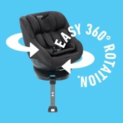 Graco Turn2Me Isofix Group 0+/1 Rotating Car Seat - Black -Baby Products Store graco car seats graco turn2me isofix group 0 1 rotating car seat black 5060624771873 28587504140424