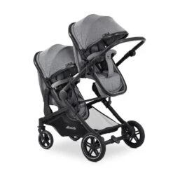 Hauck Atlantic Twin Pushchair - Melange Grey