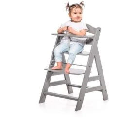 Hauck Alpha+ Wooden Highchair - Grey -Baby Products Store hauck highchairs hauck alpha wooden highchair grey 4007923661178 17555745112200