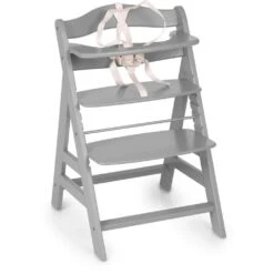 Hauck Alpha+ Wooden Highchair - Grey -Baby Products Store hauck highchairs hauck alpha wooden highchair grey 4007923661178 17555767033992