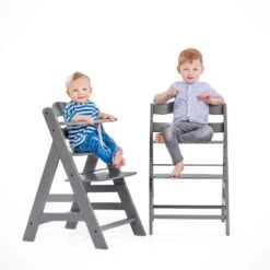 Hauck Alpha+ Wooden Highchair - Grey -Baby Products Store hauck highchairs hauck alpha wooden highchair grey 4007923661178 17555779879048