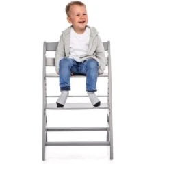 Hauck Alpha+ Wooden Highchair - Grey -Baby Products Store hauck highchairs hauck alpha wooden highchair grey 4007923661178 28564503920776