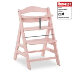 Hauck Alpha+ Wooden Highchair - Rose