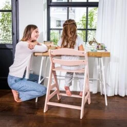 Hauck Alpha+ Wooden Highchair - Rose -Baby Products Store hauck highchairs hauck alpha wooden highchair rose 29289224405128