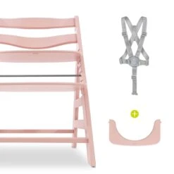Hauck Alpha+ Wooden Highchair - Rose -Baby Products Store hauck highchairs hauck alpha wooden highchair rose 29289234464904