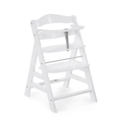Hauck Alpha+ Wooden Highchair - White