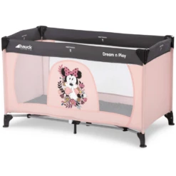 Hauck Disney Dream N Play Travel Cot - Minnie Sweetheart