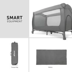 Hauck Sleep N Play Go Plus Travelcot - Grey -Baby Products Store hauck travelcots hauck sleep n play go plus travelcot grey 4007923600818 32577352040584