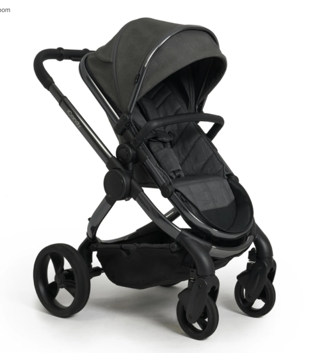 ICandy Peach Pushchair And Bag - Phantom/Dark Grey Check 4 ICandy Peach Pushchair And Bag - Phantom/Dark Grey Check - Image 2