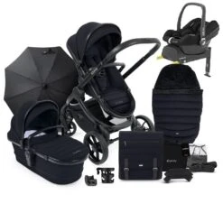 ICandy Peach 7 Maxi Cosi Cabriofix I-Size Travel System Bundle - Jet / Black Edition