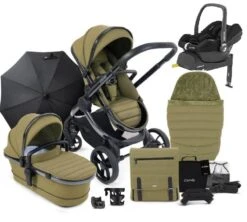 ICandy Peach 7 Maxi Cosi Cabriofix I-Size Travel System Bundle - Olive