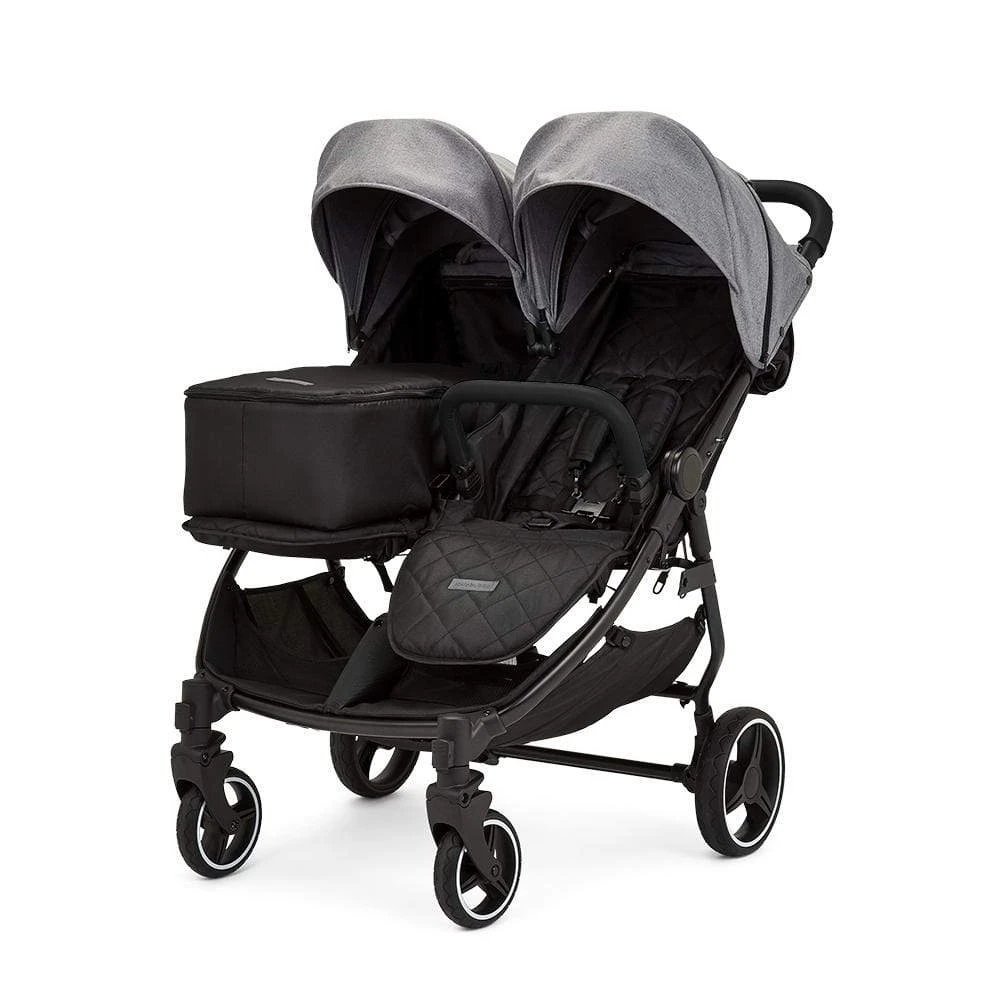 Ickle Bubba Venus Prime Double Stroller - Black / Space Grey / Black 3 Ickle Bubba Venus Prime Double Stroller - Black / Space Grey / Black