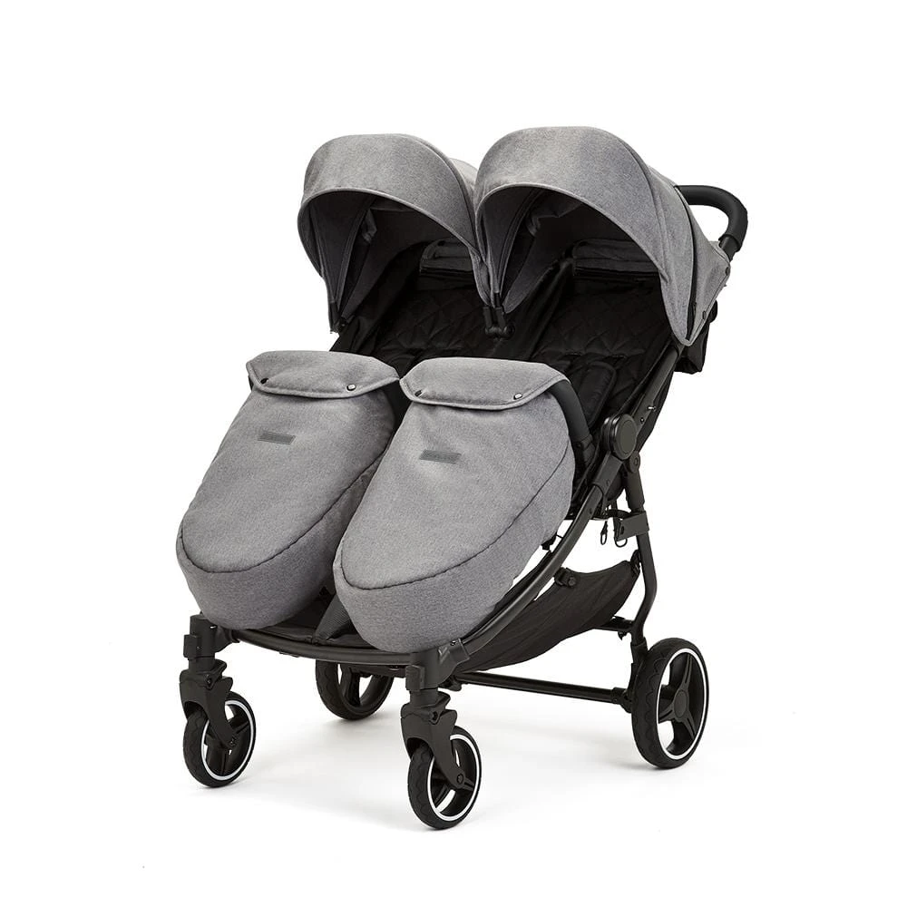 Ickle Bubba Venus Prime Double Stroller - Black / Space Grey / Black 6 Ickle Bubba Venus Prime Double Stroller - Black / Space Grey / Black - Image 4