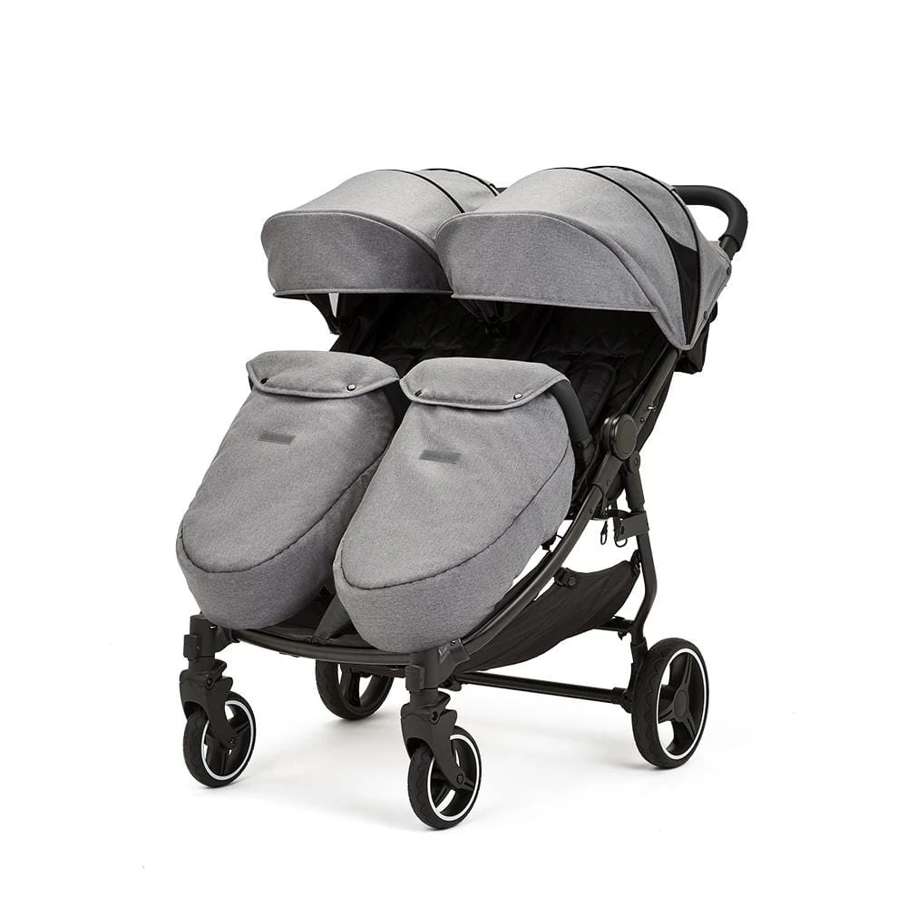 Ickle Bubba Venus Prime Double Stroller - Black / Space Grey / Black 4 Ickle Bubba Venus Prime Double Stroller - Black / Space Grey / Black - Image 2