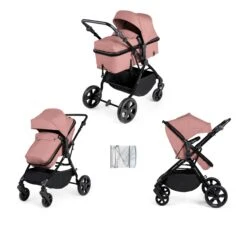 Ickle Bubba Comet 2 In 1 Plus Pushchair - Black / Dusky Pink -Baby Products Store ickle bubba prams pushchairs ickle bubba comet 2 in 1 plus pushchair black dusky pink black 5056515025590 31248904487048