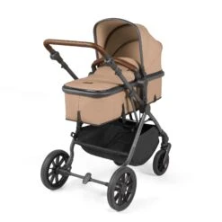 Ickle Bubba Cosmo 2 In 1 Plus Pushchair - Gunmetal / Desert / Tan