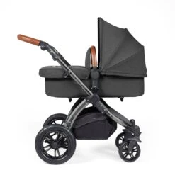 Ickle Bubba Stomp Luxe 2 In 1 Pushchair - Black / Charcoal Grey / Tan -Baby Products Store ickle bubba prams pushchairs ickle bubba stomp luxe 2 in 1 pushchair black charcoal grey tan 5056515026900 31255265509512