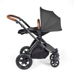 Ickle Bubba Stomp Luxe 2 In 1 Pushchair - Black / Charcoal Grey / Tan -Baby Products Store ickle bubba prams pushchairs ickle bubba stomp luxe 2 in 1 pushchair black charcoal grey tan 5056515026900 31255266164872