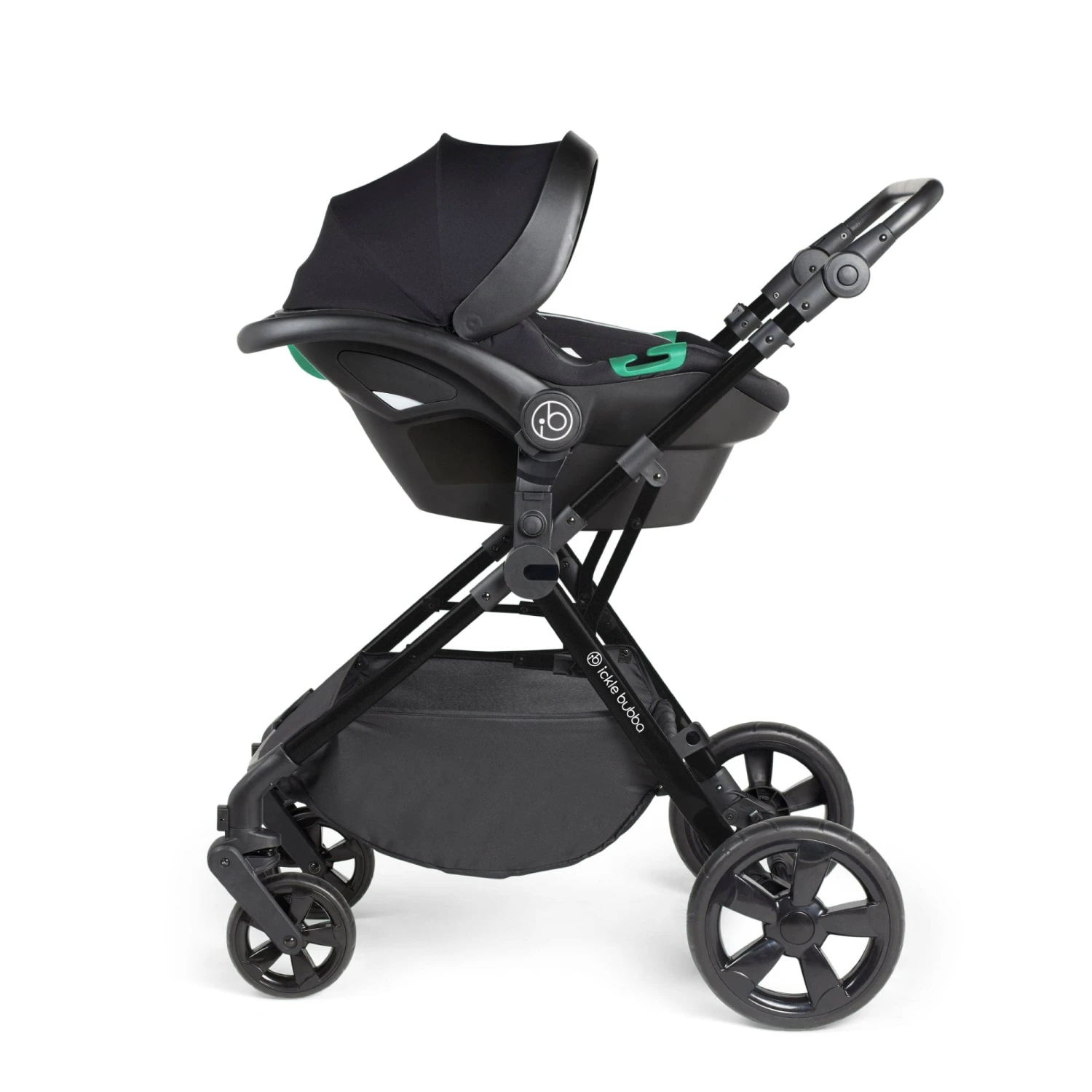 Ickle Bubba Comet I-Size Travel System With Stratus Car Seat & Isofix Base - Black / Dusky Pink / Black 15 Ickle Bubba Comet I-Size Travel System With Stratus Car Seat & Isofix Base - Black / Dusky Pink / Black - Image 13