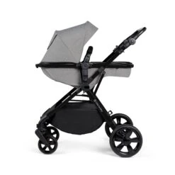 Ickle Bubba Comet I-Size Travel System With Stratus Car Seat & Isofix Base - Black / Space Grey / Black -Baby Products Store ickle bubba travel systems ickle bubba comet i size travel system with stratus car seat isofix base black space grey black 5056515025804 31254359998600