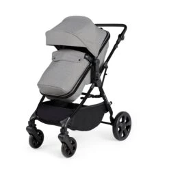 Ickle Bubba Comet I-Size Travel System With Stratus Car Seat & Isofix Base - Black / Space Grey / Black -Baby Products Store ickle bubba travel systems ickle bubba comet i size travel system with stratus car seat isofix base black space grey black 5056515025804 31254360359048