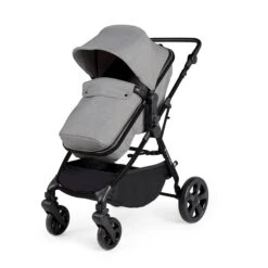 Ickle Bubba Comet I-Size Travel System With Stratus Car Seat & Isofix Base - Black / Space Grey / Black -Baby Products Store ickle bubba travel systems ickle bubba comet i size travel system with stratus car seat isofix base black space grey black 5056515025804 31254360522888