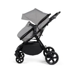 Ickle Bubba Comet I-Size Travel System With Stratus Car Seat & Isofix Base - Black / Space Grey / Black -Baby Products Store ickle bubba travel systems ickle bubba comet i size travel system with stratus car seat isofix base black space grey black 5056515025804 31254360653960