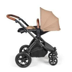 Ickle Bubba Stomp Luxe All-in-One I-Size Travel System With Isofix Base - Black / Desert / Tan -Baby Products Store ickle bubba travel systems ickle bubba stomp luxe all in one i size travel system with isofix base black desert tan 5056515026481 31386129268872