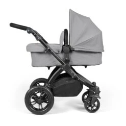 Ickle Bubba Stomp Luxe All-in-One I-Size Travel System With Isofix Base - Black / Pearl Grey / Black -Baby Products Store ickle bubba travel systems ickle bubba stomp luxe all in one i size travel system with isofix base black pearl grey black 5056515026474 31386309558408