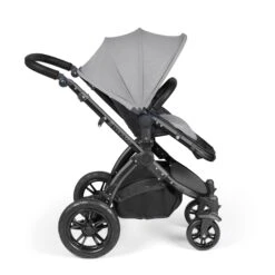 Ickle Bubba Stomp Luxe All-in-One I-Size Travel System With Isofix Base - Black / Pearl Grey / Black -Baby Products Store ickle bubba travel systems ickle bubba stomp luxe all in one i size travel system with isofix base black pearl grey black 5056515026474 31386309623944