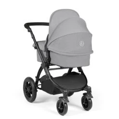 Ickle Bubba Stomp Luxe All-in-One I-Size Travel System With Isofix Base - Black / Pearl Grey / Black -Baby Products Store ickle bubba travel systems ickle bubba stomp luxe all in one i size travel system with isofix base black pearl grey black 5056515026474 31386309689480