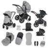 Ickle Bubba Stomp Luxe All-in-One I-Size Travel System With Isofix Base - Black / Pearl Grey / Black 1 Ickle Bubba Stomp Luxe All-in-One I-Size Travel System With Isofix Base - Black / Pearl Grey / Black -Baby Products Store ickle bubba travel systems ickle bubba stomp luxe all in one i size travel system with isofix base black pearl grey black 5056515026474 31386309918856