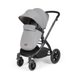 Ickle Bubba Stomp Luxe All-in-One I-Size Travel System With Isofix Base - Black / Pearl Grey / Black -Baby Products Store ickle bubba travel systems ickle bubba stomp luxe all in one i size travel system with isofix base black pearl grey black 5056515026474 31386310279304