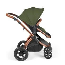 Ickle Bubba Stomp Luxe All-in-One I-Size Travel System With Isofix Base - Bronze / Woodland / Tan -Baby Products Store ickle bubba travel systems ickle bubba stomp luxe all in one i size travel system with isofix base bronze woodland tan 5056515026627 31386158334088
