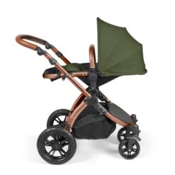 Ickle Bubba Stomp Luxe All-in-One I-Size Travel System With Isofix Base - Bronze / Woodland / Tan -Baby Products Store ickle bubba travel systems ickle bubba stomp luxe all in one i size travel system with isofix base bronze woodland tan 5056515026627 31386158792840