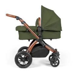 Ickle Bubba Stomp Luxe All-in-One I-Size Travel System With Isofix Base - Bronze / Woodland / Tan -Baby Products Store ickle bubba travel systems ickle bubba stomp luxe all in one i size travel system with isofix base bronze woodland tan 5056515026627 31386158956680