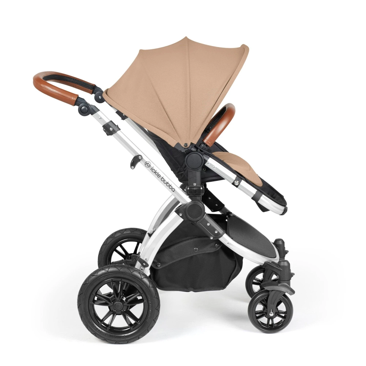 Ickle Bubba Stomp Luxe All-in-One I-Size Travel System With Isofix Base - Silver / Desert / Tan 9 Ickle Bubba Stomp Luxe All-in-One I-Size Travel System With Isofix Base - Silver / Desert / Tan - Image 7