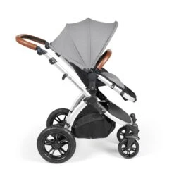Ickle Bubba Stomp Luxe All-in-One I-Size Travel System With Isofix Base - Silver / Pearl Grey / Tan -Baby Products Store ickle bubba travel systems ickle bubba stomp luxe all in one i size travel system with isofix base silver pearl grey tan 5056515026566 31386119340168