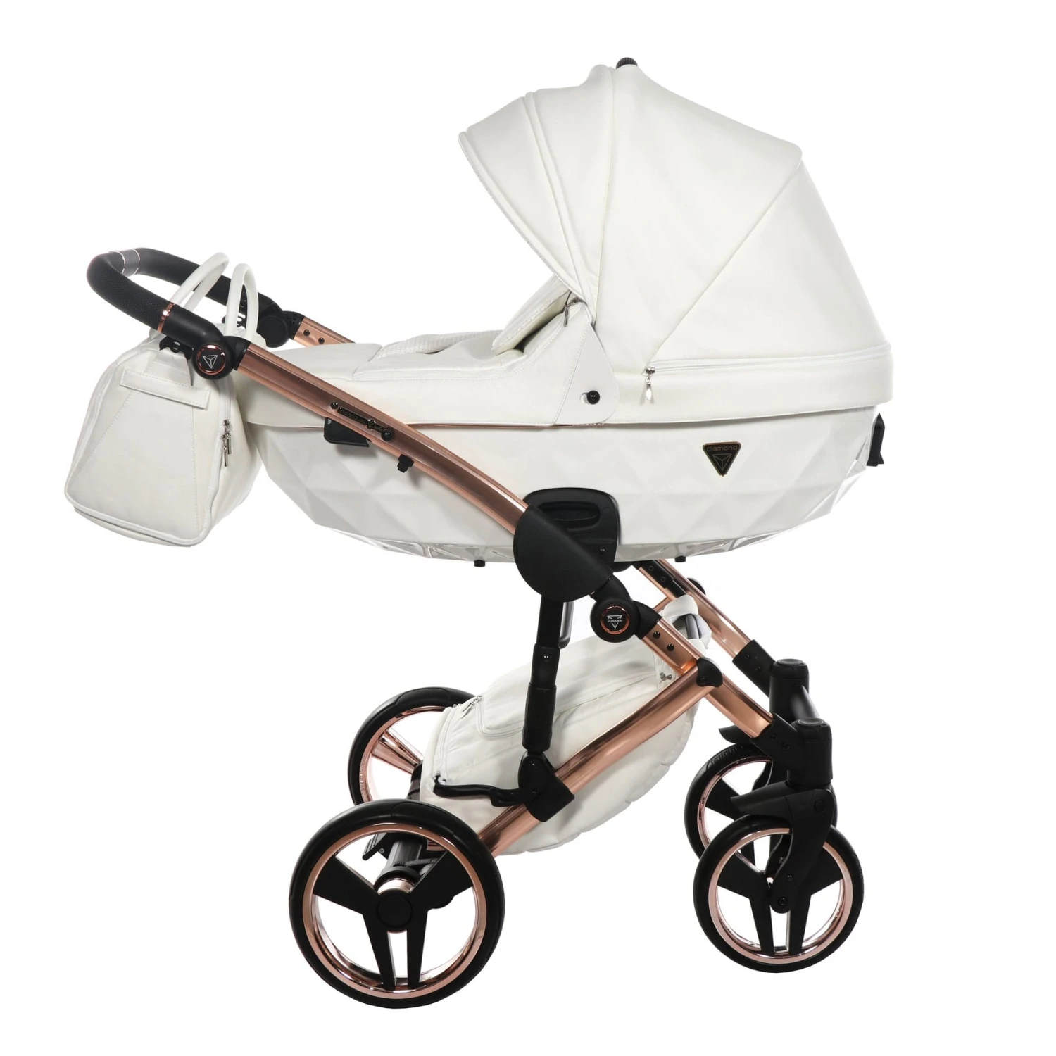 Junama Individual 2 In 1 Pram / Pushchair - White/Rose Gold 3 Junama Individual 2 In 1 Pram / Pushchair - White/Rose Gold