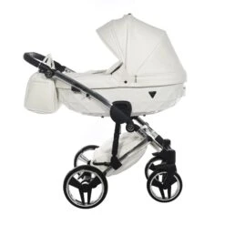 Junama Individual 2 In 1 Pram / Pushchair - White/Silver