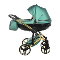 Junama Fluo Line 4 In 1 Travel System - Green/Gold