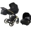 Junama Fluo Line 3 In 1 Travel System - Black Gold -Baby Products Store junama travel systems junama fluo line travel system black gold 29907511443592